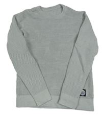 Sivý rebrovaný sveter zn. Dunnes Stores