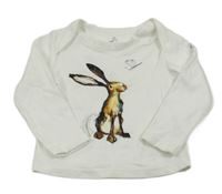 Bílé triko s králíkem 