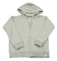 Svetlosivá melírovaná prepínaci mikina s kapucňou George