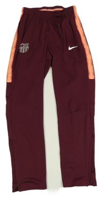 Vínovo-korálové sportovní tepláky - FCB Nike