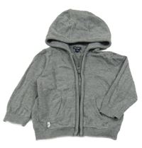 Sivý prepínaci sveter s kapucňou Kiabi