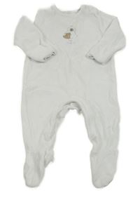 Biely zamatový overal s pejsky M&S