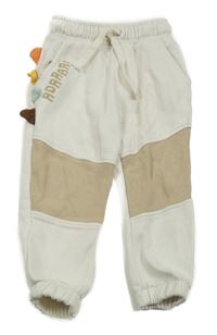 Smetanovo-béžové tepláky s ostny George