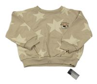 Nové - Béžová oversize mikina s hviezdami a tigrom Dunnes