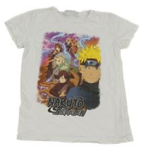 Biele tričko s postavami - NARUTO