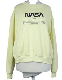 Dámská žlutá mikina s logem NASA H&M