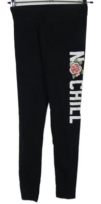 Dámské černé legíny s nápisem Tally Weijl 