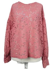 Dámske ružové čipkové tričko George