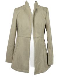 Dámský béžovo-bílý vzorovaný flaušový cardigán Shein