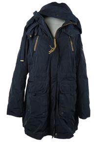 Dámská tmavomodrá šusťáková jarní parka s kapucí Trademark 