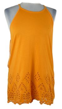 Dámský oranžový top s madeirou George 