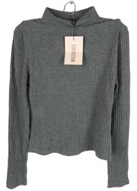 Nové - Dámské šedé žebrované crop triko MissGuided 