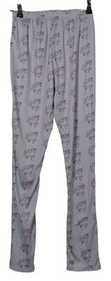 Dámske lila pyžamové nohavice s jednorožcami