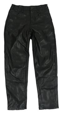 Čierne koženkové nohavice Lindex