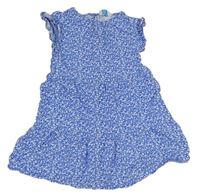 Modré kvetinové šaty zn. Primark