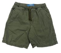 Khaki plátěné kraťasy Rebel