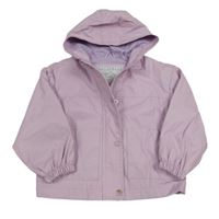 Lila nepromokavá jarná bunda s kapucňou TU