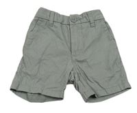 Sivé plátenné chino kraťasy Next