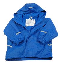 Modrá nepromokavá jarní bunda s planetami a kapucí Impidimpi