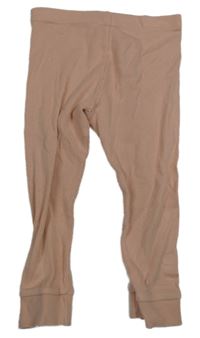 Ružové rebrované flare legíny F&F