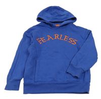 Modrá mikina s nápisem a kapucí Primark