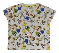 Sivé tričko s Looney Tunes