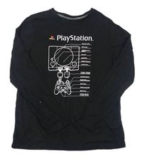 Černé triko s ovladačem - Playstation