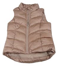 Staroružová šušťáková zateplená vesta zn. H&M