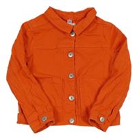 Oranžová rifľová bunda Okaidi