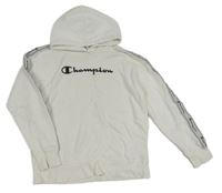 Biela mikina s kapucňou Champion