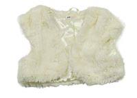 Smotanová kožušinová podšitá vesta H&M
