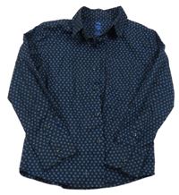 Černá vzorovaná košile WE