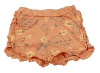 Korálové bavlnené kraťasy s Bambim Disney