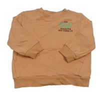 Hnedá mikina s nápisom George