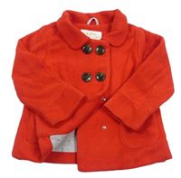 Červený fleecový podšitý kabátek Mothercare