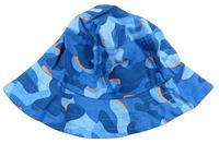 Modro-svetlomodrý army plátenný klobúk Next