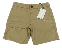 Béžové plátěné chino kraťasy M&Co.
