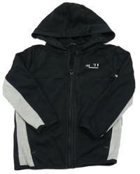 Čierno-sivá prepínaci mikina s kapucňou George