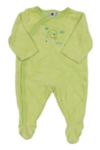 Limetkový froté overal s vesmírem 