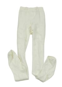 Smetanové punčocháče se srdíčky 