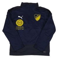 Tmavomodrá športová funkčná futbalová mikina Puma