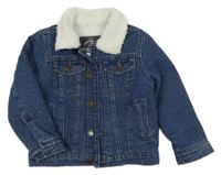 Tmavomodrá riflová zateplená bunda George 