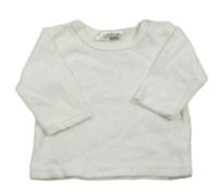 Biela zamatová mikina Ergee