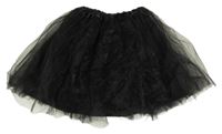 Čierna tylová sukňa