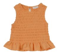 Oranžový žabičkový top s volánikom Primark