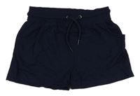 Tmavomodré bavlnené kraťasy