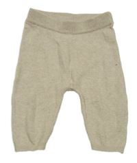 Béžové pletené nohavice H&M