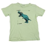 Svetlozelené tričko s dinosaurami Tom Tailor