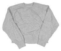 Sivá melírovaná crop mikina Zara