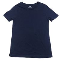 Tmavomodré tričko H&M